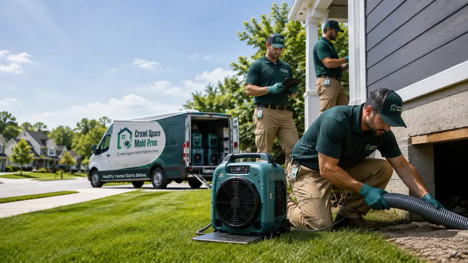 Crawl Space Mold Removal in Saybrook, IL